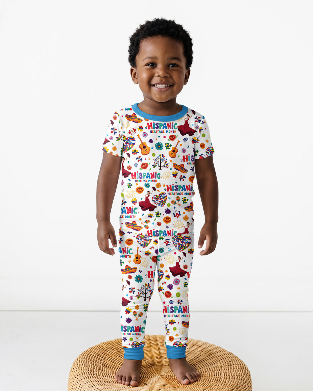 Zweiteiliges, kurzärmliges Pyjama-Set mit Marienkäfern