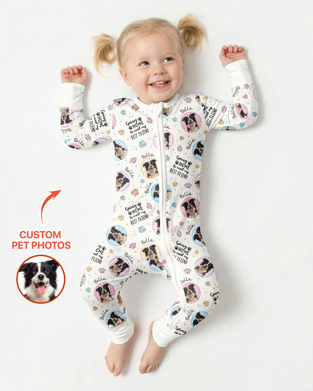 Custom Pet Photo My First Best Friend Bamboo Convertible Zippy