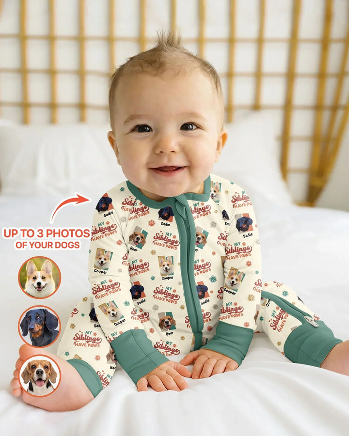 Custom Dog Photos "My Siblings Have Paws"  Bamboo Convertible Zippy
