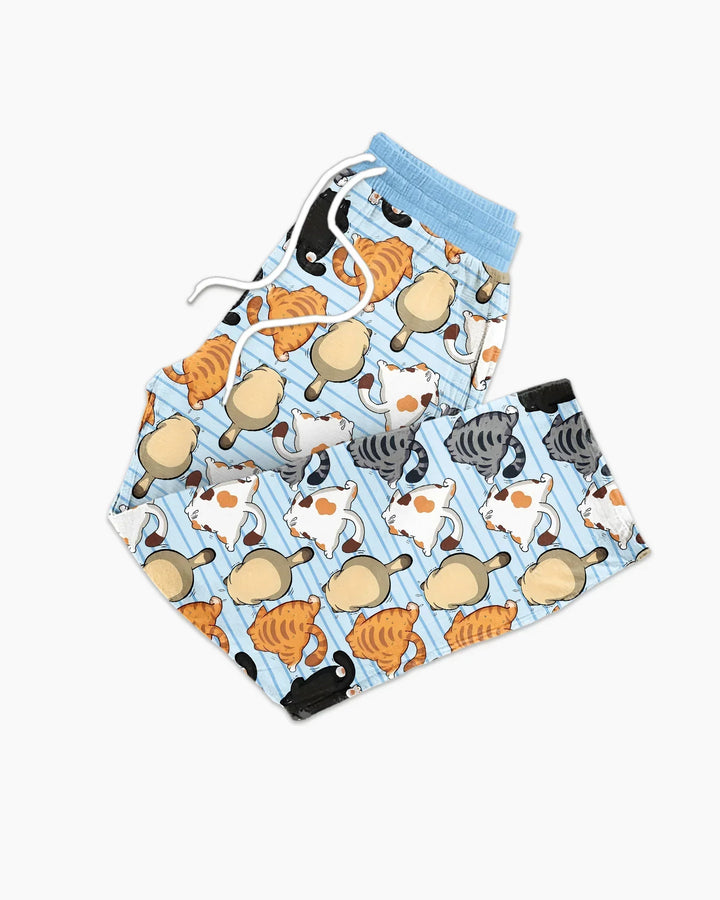 Funny Cat Butts Club Family Matching Bamboo Men's Pajama Set