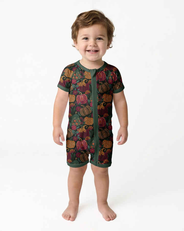 Velvet Pumpkins Bamboo Shorty Zippy