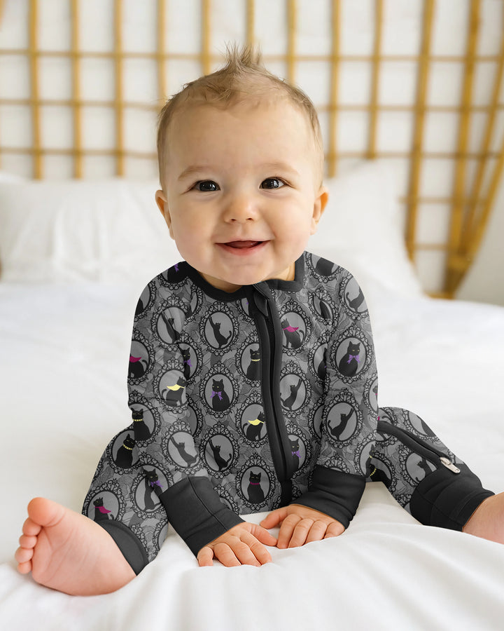 Midnight Cat Parade Bamboo Convertible Zippy