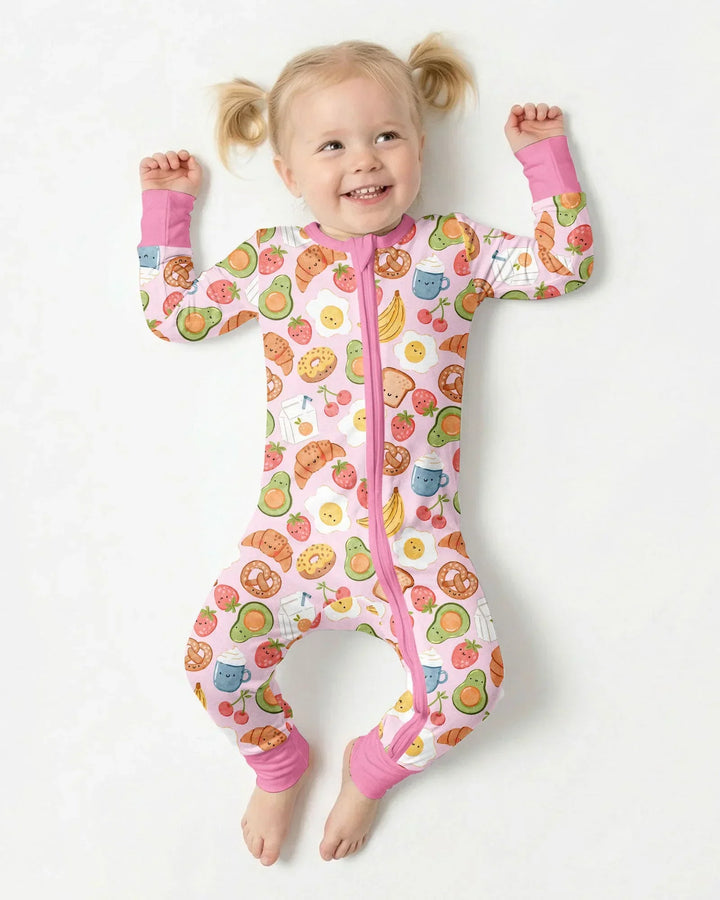 Breakfast Buddies Family Matching Bamboo Convertible Zippy