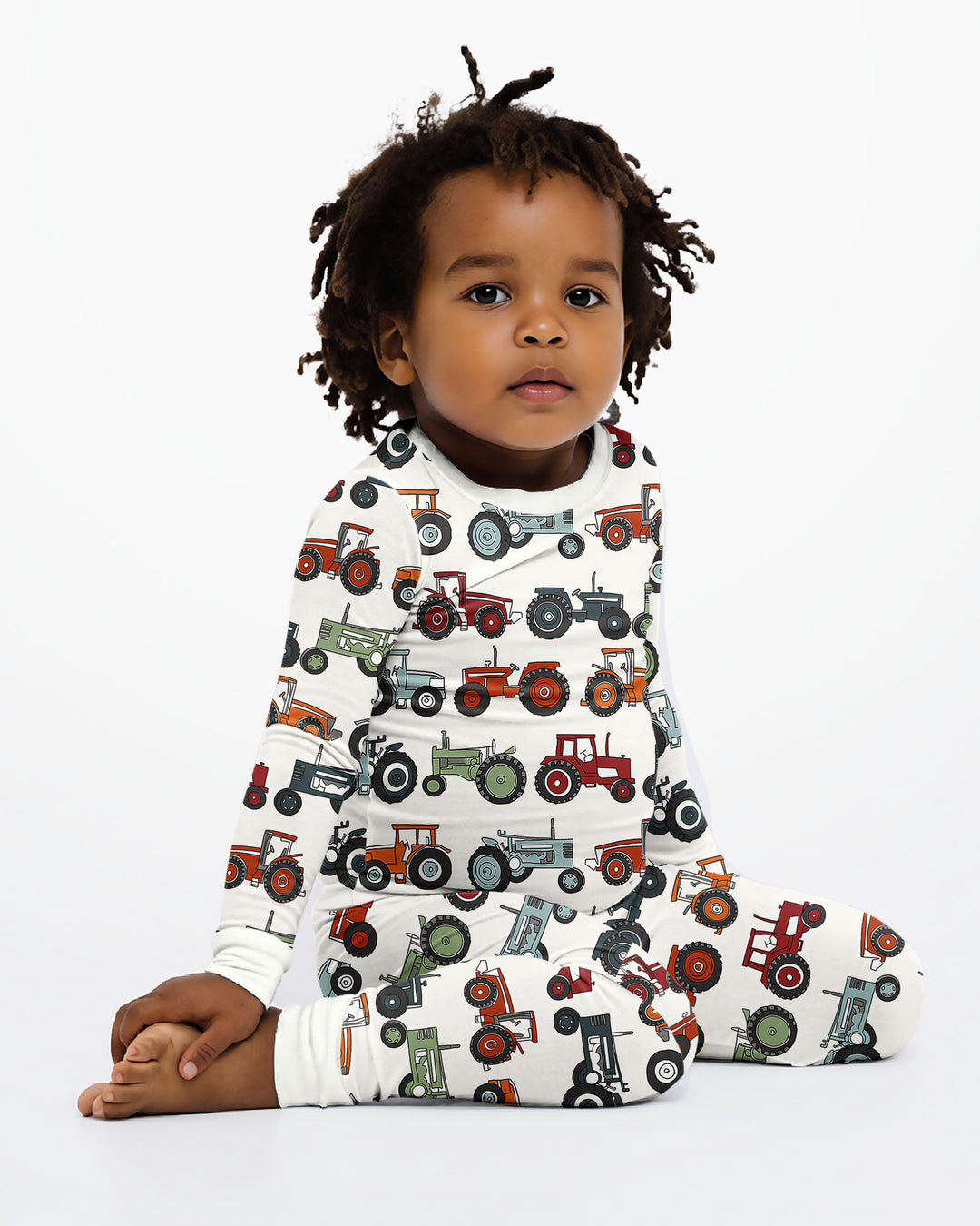 Tiny Tractors Bamboo Two Piece Pajama Set
