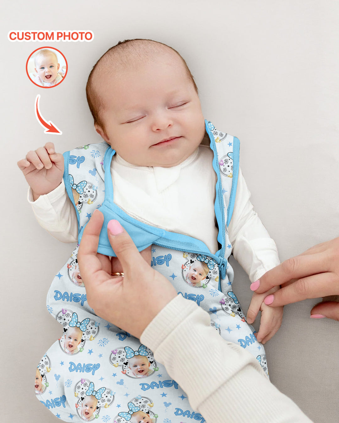 Custom Photo Little Princess Bamboo Sleep Bag
