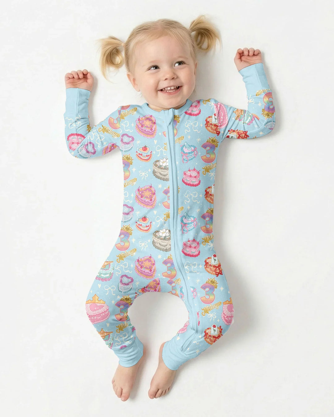 Custom Princess Baby Birthday Bamboo Convertible Zippy