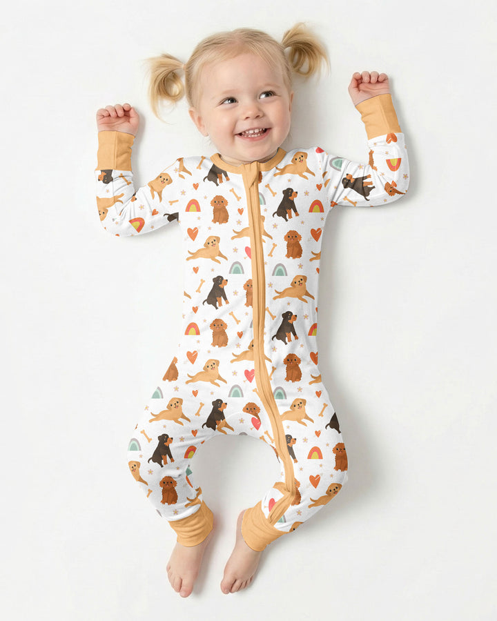 Brown Dogs Bamboo Convertible Zippered Romper