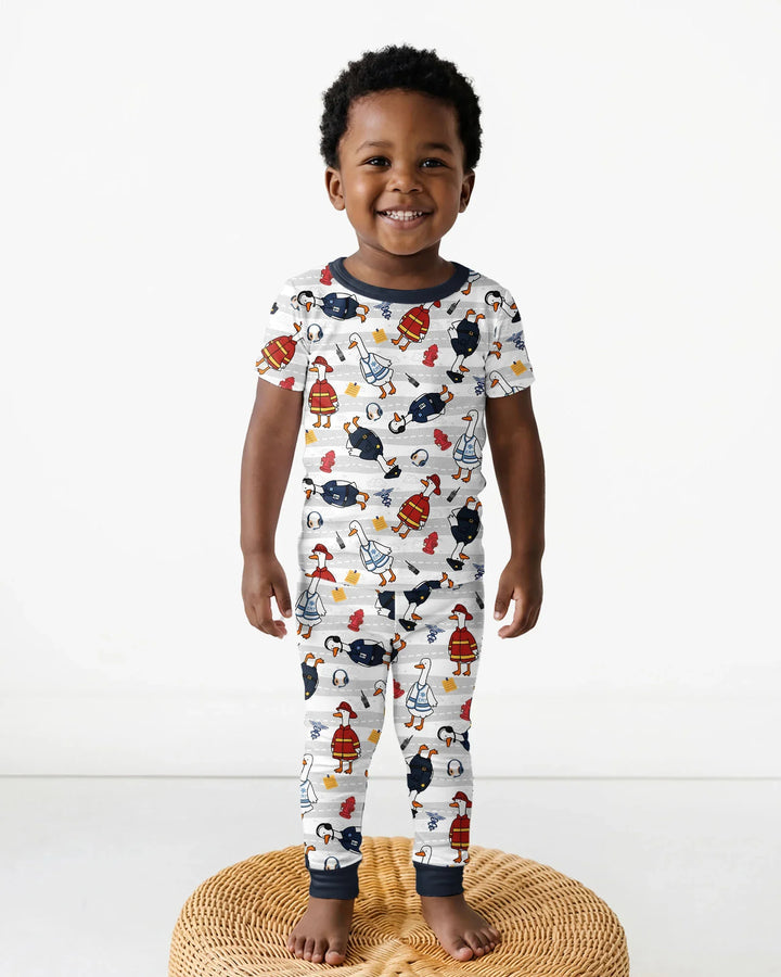 Zweiteiliges, kurzärmliges Pyjama-Set mit Marienkäfern