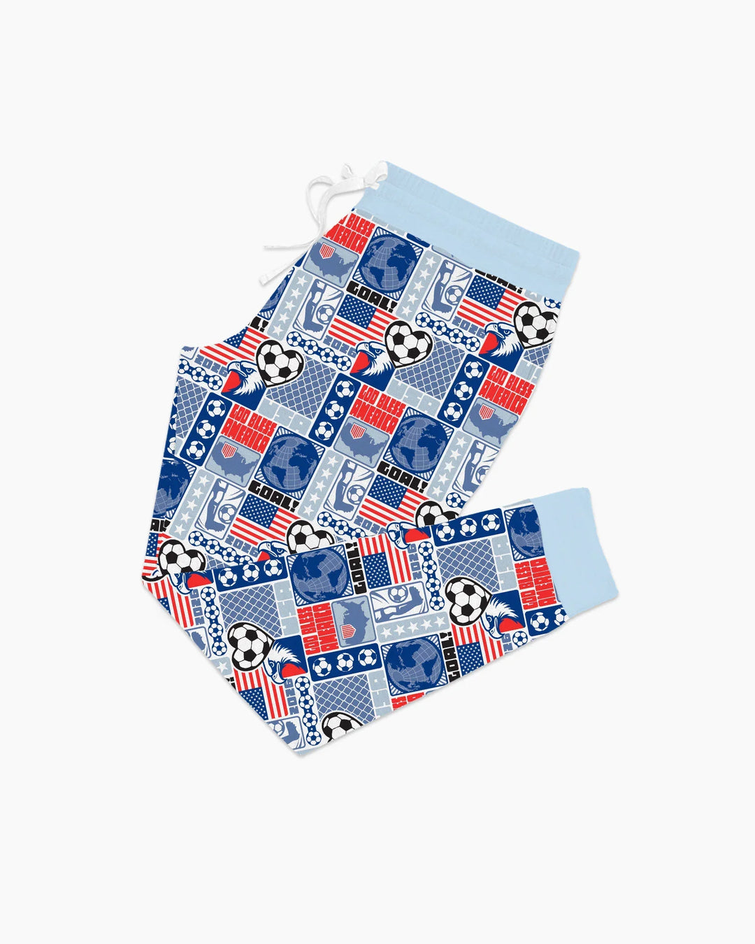 World Soccer God Bless America Bamboo Women Pajama Set