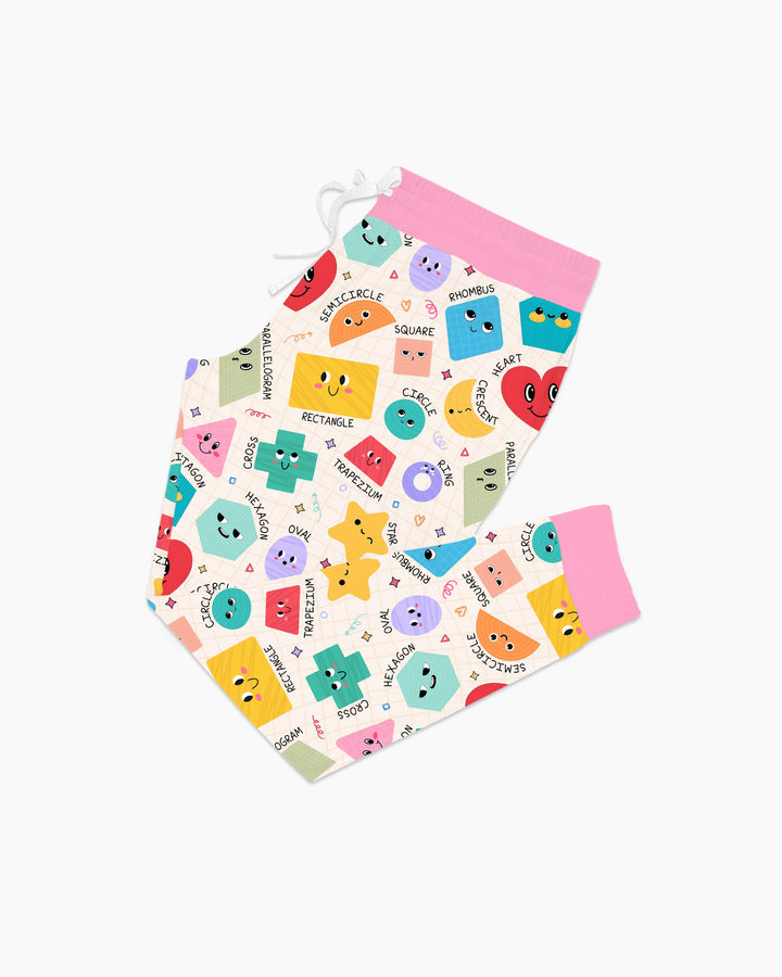 Happy Shape Squad Family Matching Bamboo Women Pajama Set