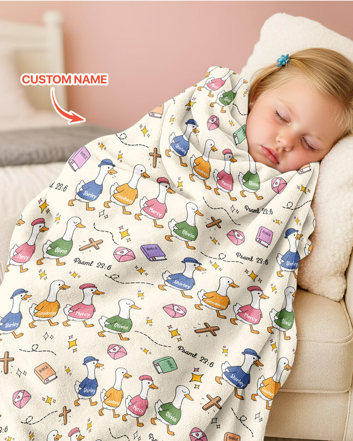 Psalm 23:6 Matching Family Bamboo Blanket