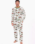 Christmas Trout Fishing Bamboo Men's Pajama Set