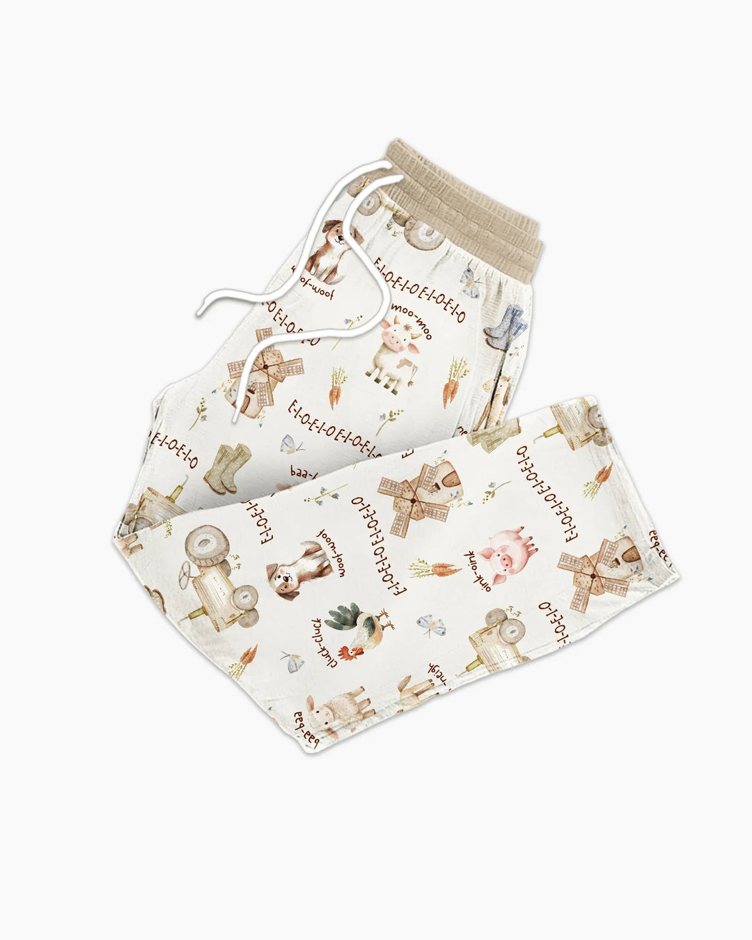 Old McDonald Farm Family Matching Bamboo Men's Pajama Set