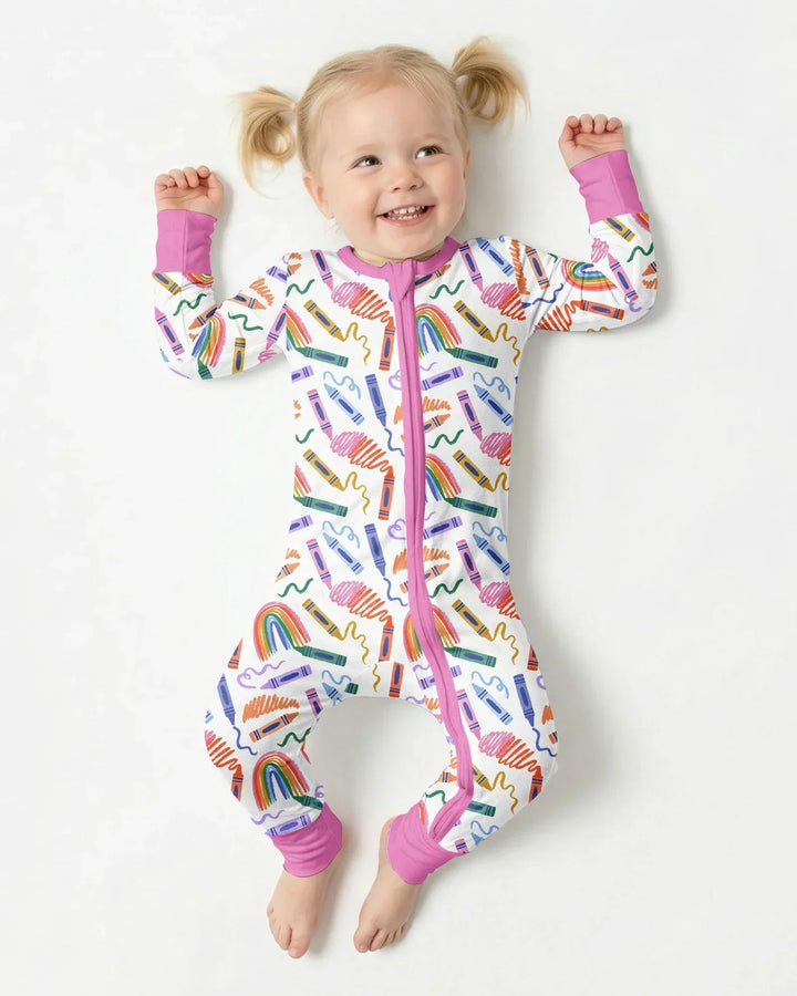 Crayon Chaos  Bamboo Convertible Zippy