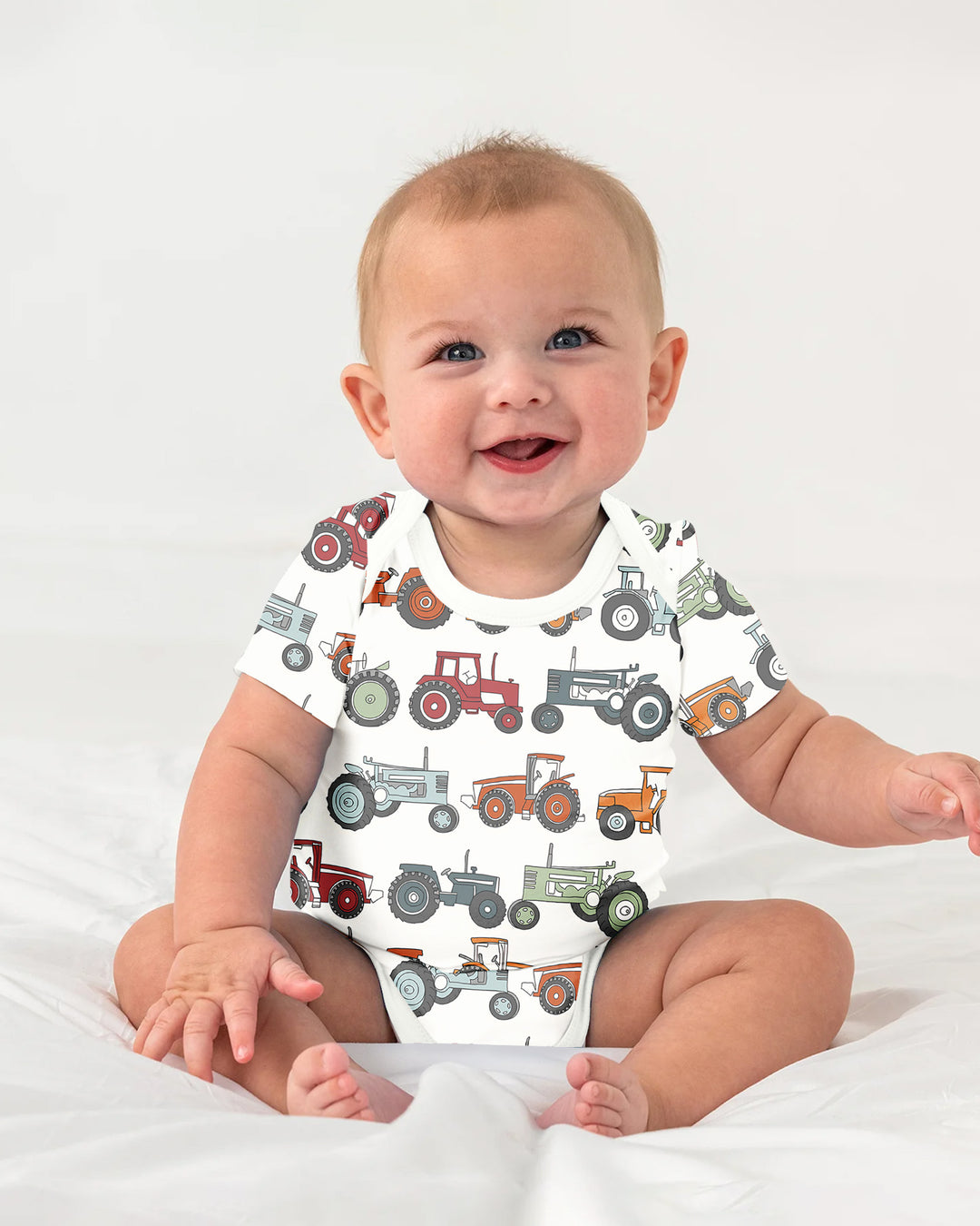 Tiny Tractors Bamboo Bodysuit
