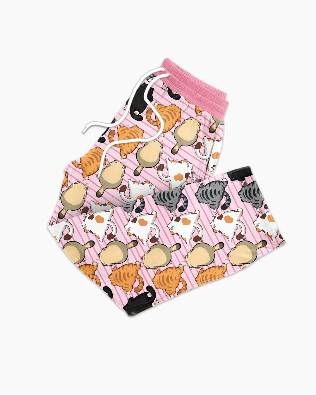 Funny Cat Butts Club Family Matching Bamboo Men's Pajama Set