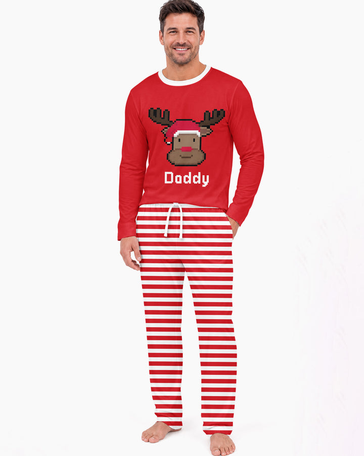 Merry Pixel Pals Bamboo Men's Pajama Set