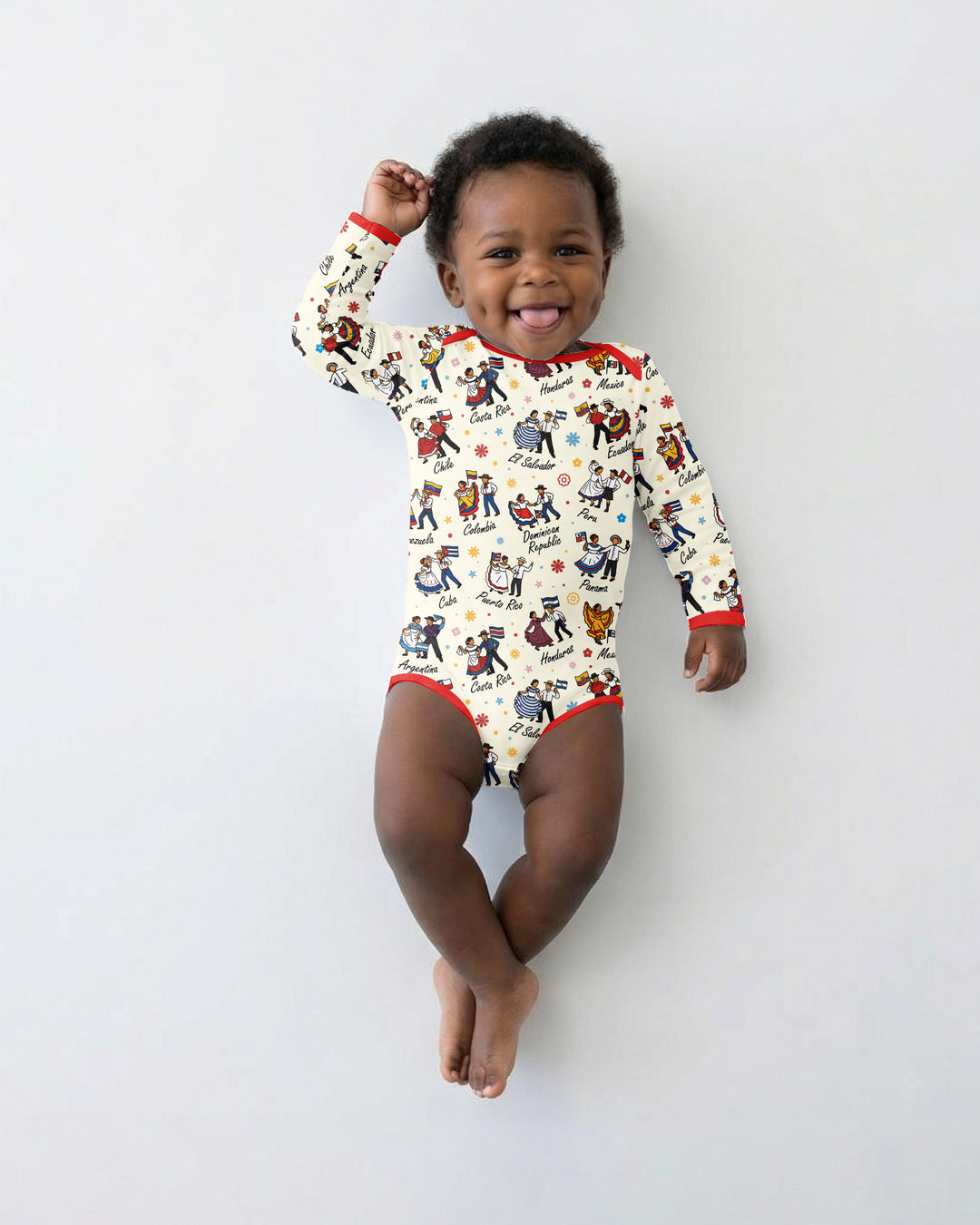 Gerippte Babykleidung mit individuellem Foto - Weich &amp; Skizzenhaft