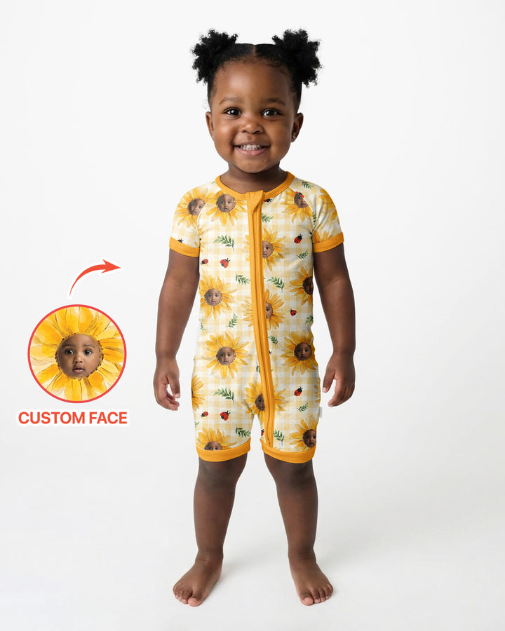 Custom Photo Be The Sunshine Bamboo Shorty Zippy