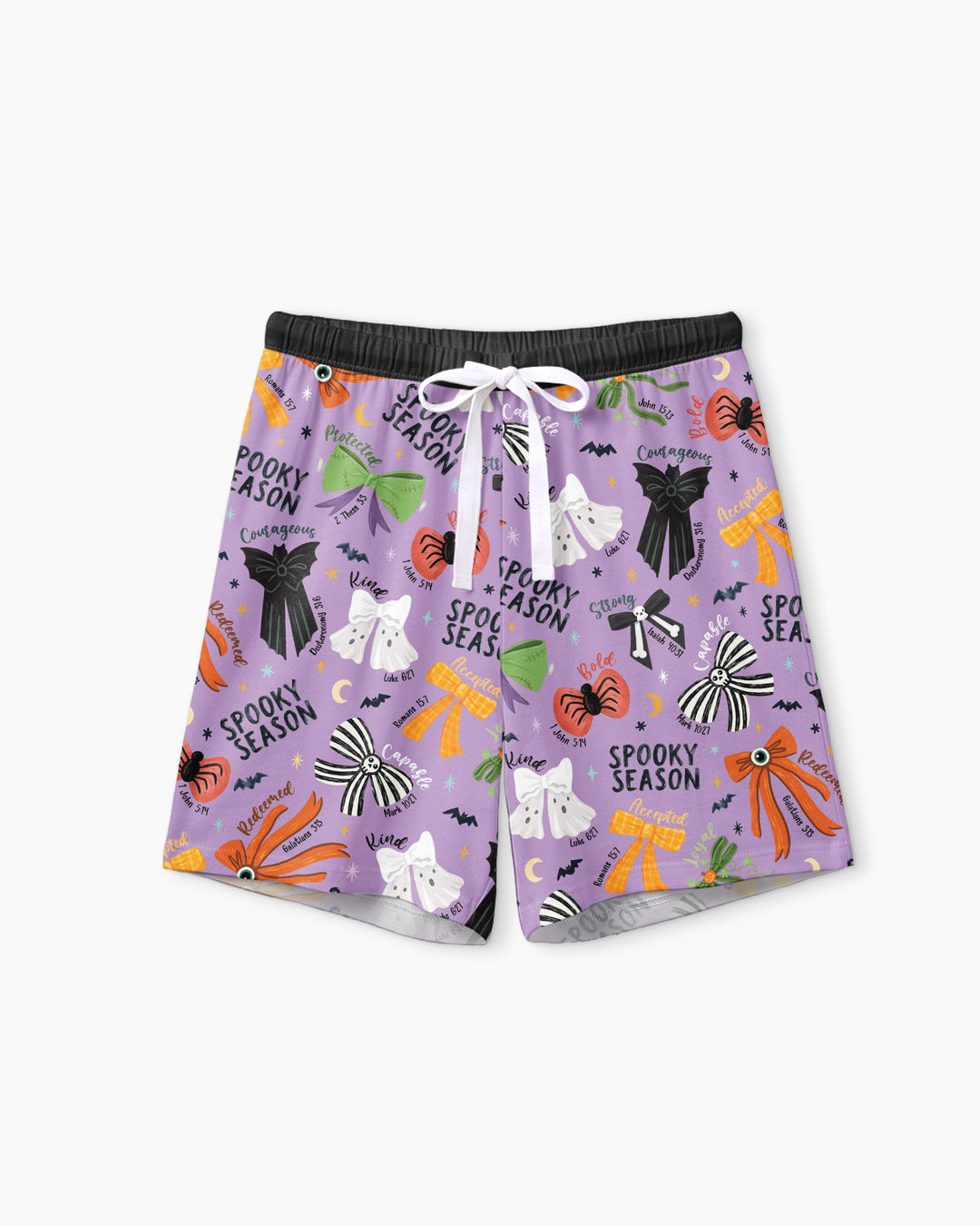 Spooky Bows Spooky Season Bamboo Women Short Sleeve Short Pajama Set