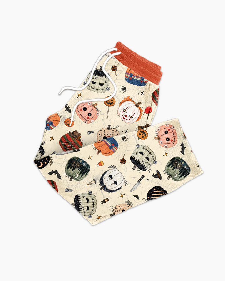 Horror Movie Pumpkins Bamboo Men's Pajama Set