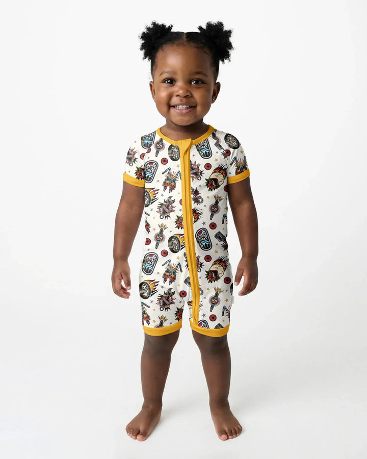 Born to Ride Together Family Matching Bamboo Shorty Zippy