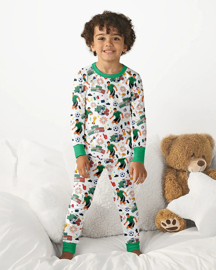 Conjunto de pijama de dos piezas de bambú con mangas largas, plantilla PERSONALIZADA