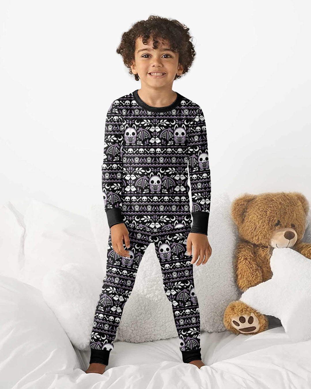 Batty Fair Isle Bamboo Two Piece Long Sleeve Pajama Set