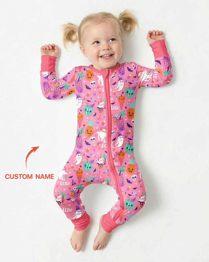 Summerween Doodles Bamboo Convertible Zippy