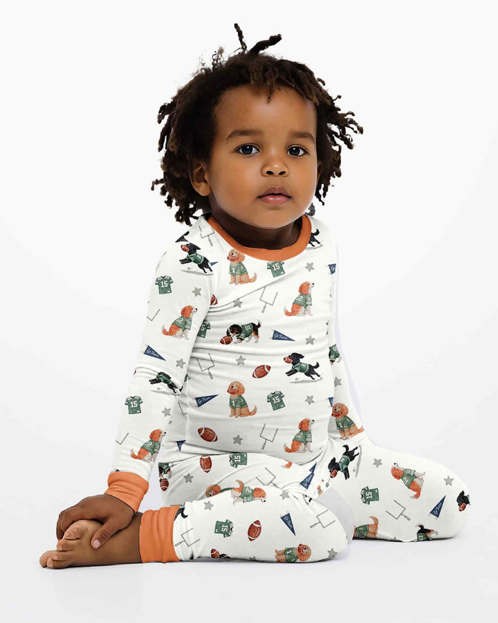 Conjunto de pijama de dos piezas de bambú con mangas largas, plantilla PERSONALIZADA