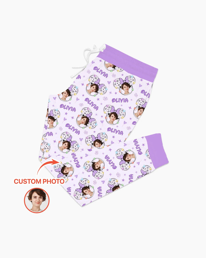 Custom Photo Little Princess Bamboo Women Pajama Set