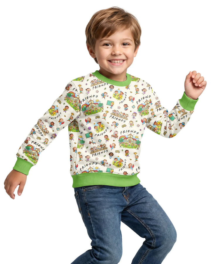 School Friends Forever Bamboo Crewneck Sweatshirt