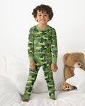 Green Army Men Bamboo Two Piece Long Sleeve Pajama Set