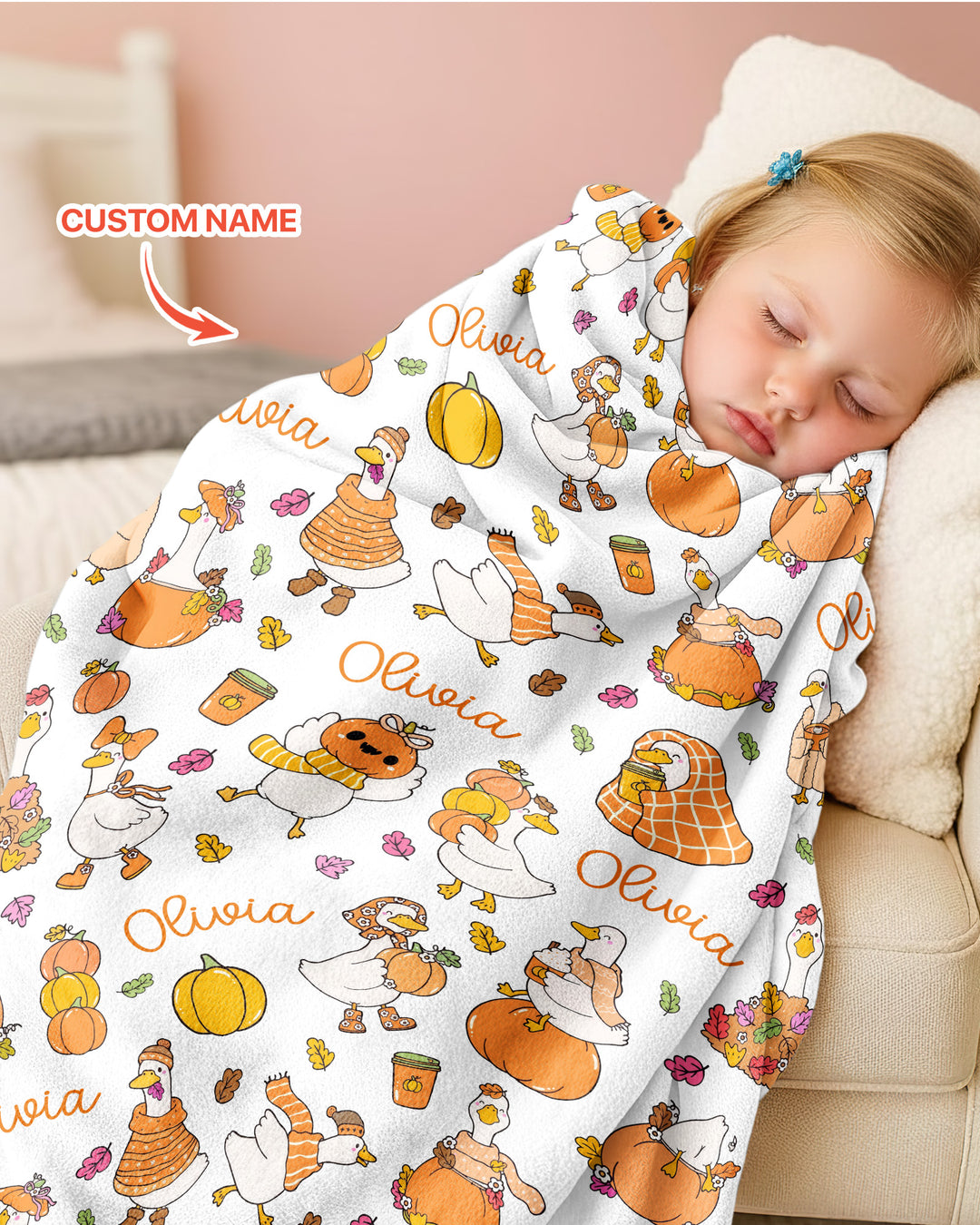 Fall Silly Goose Bamboo Blanket