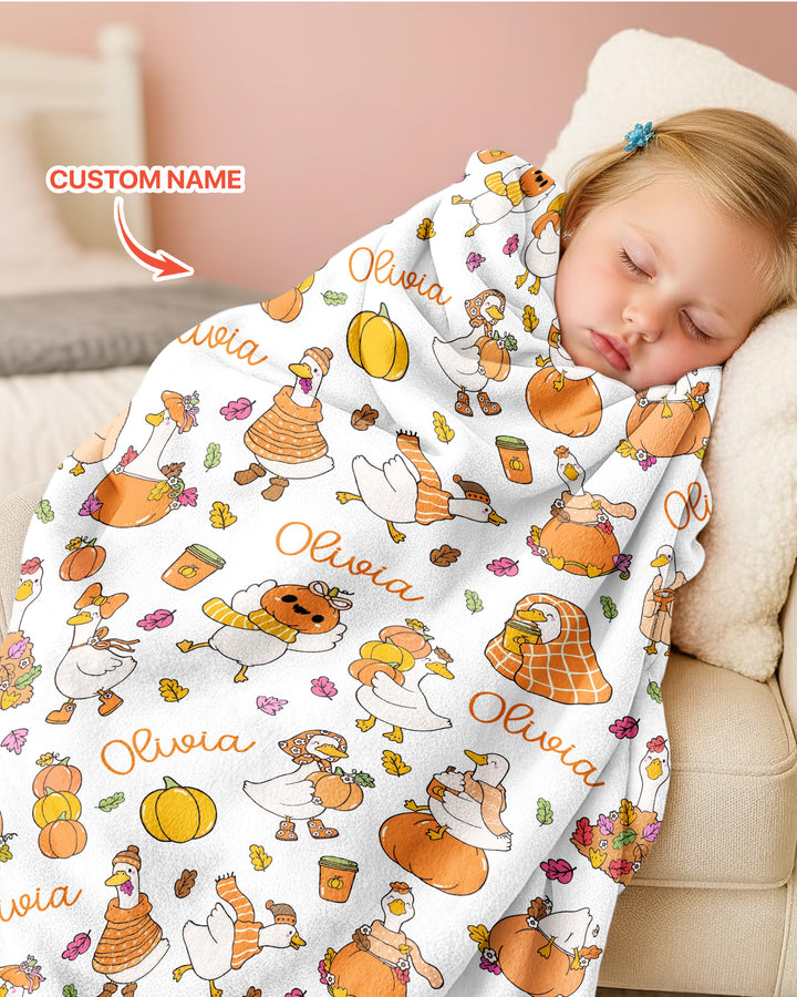 Fall Silly Goose Bamboo Blanket