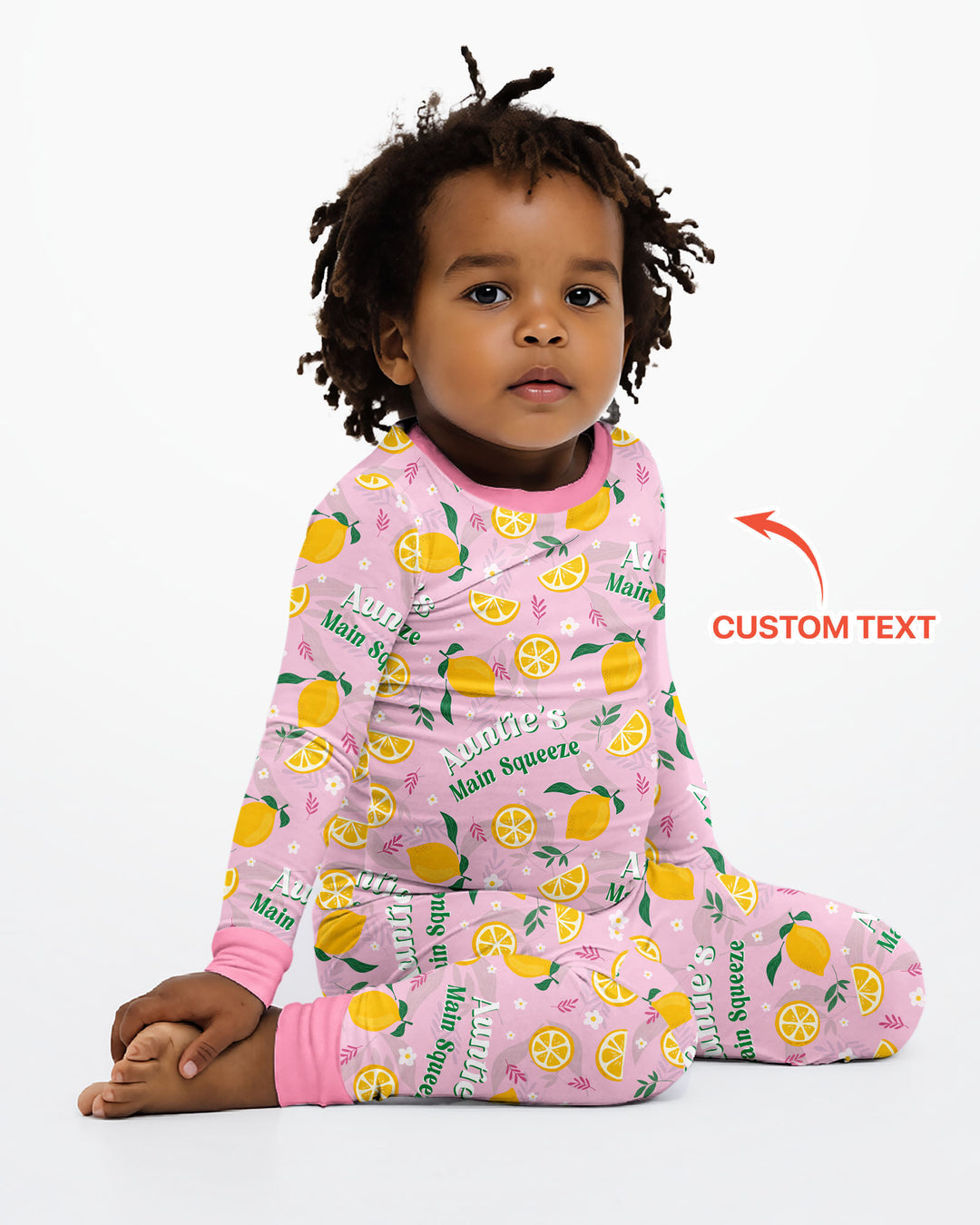 Personalized Family's Main Squeeze Bamboo Two Piece Long Sleeve Pajama Set