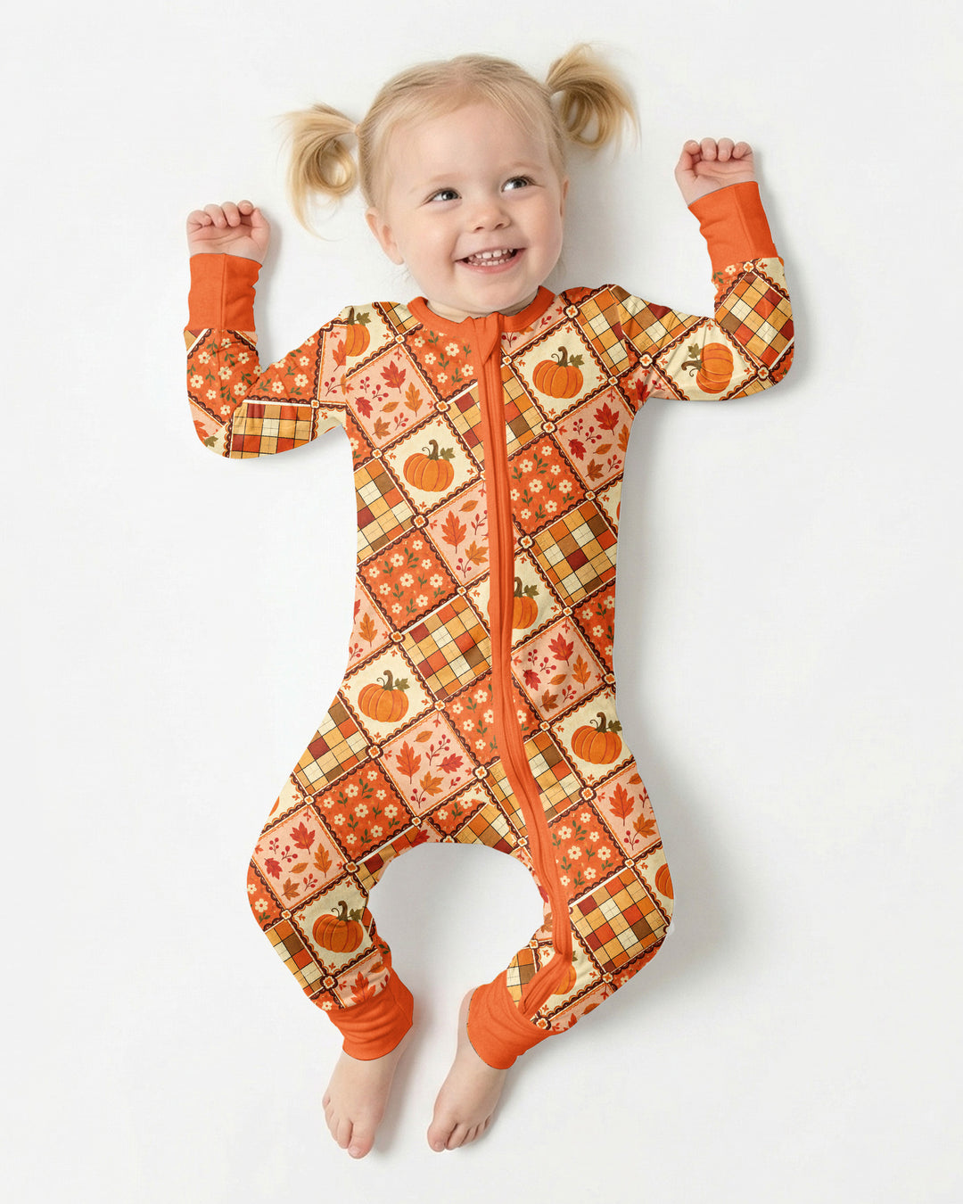 Fall Vintage Patchwork Bamboo Convertible Zippy