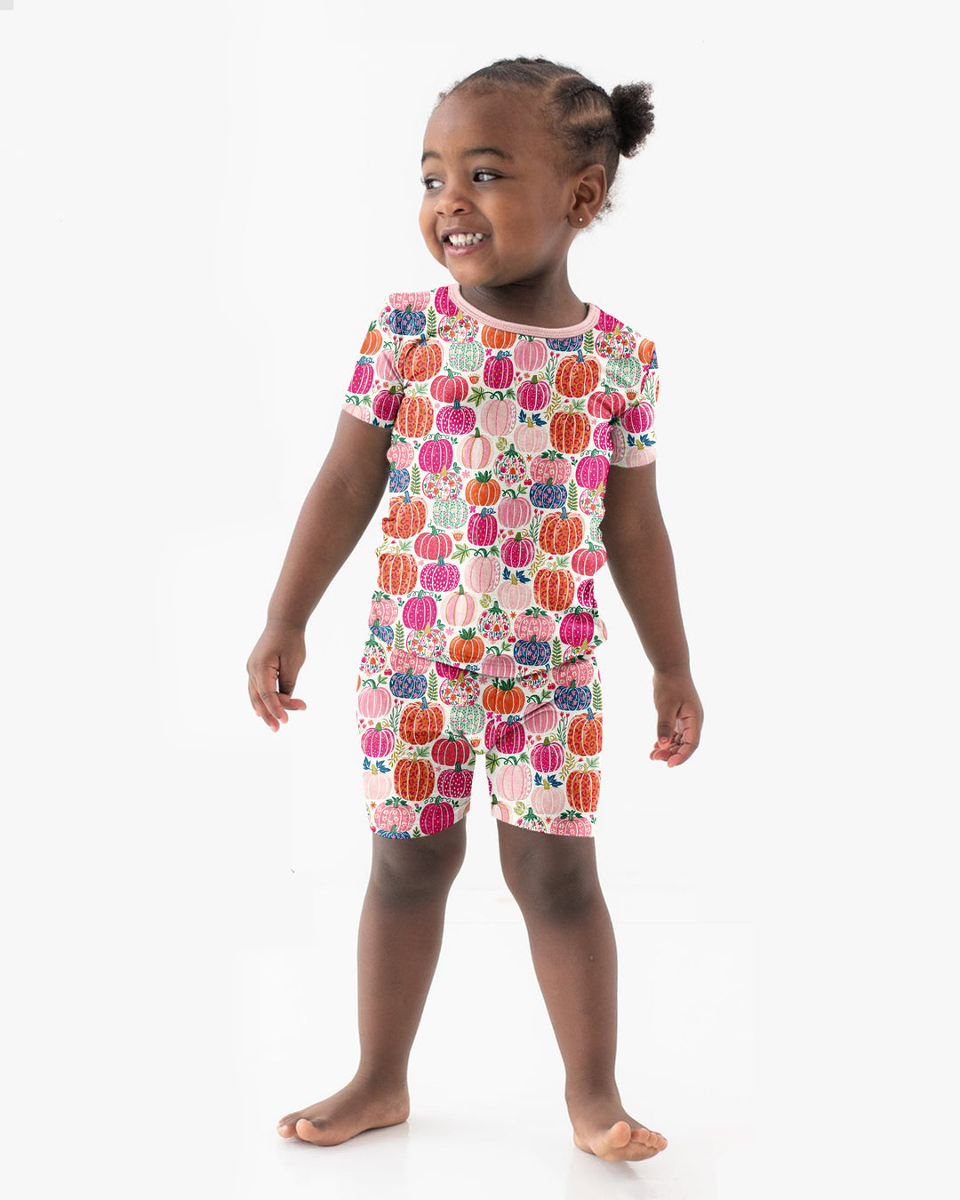 Conjunto de Pijama de Dos Piezas de Bambú con Mangas Cortas y Pantalones Cortos