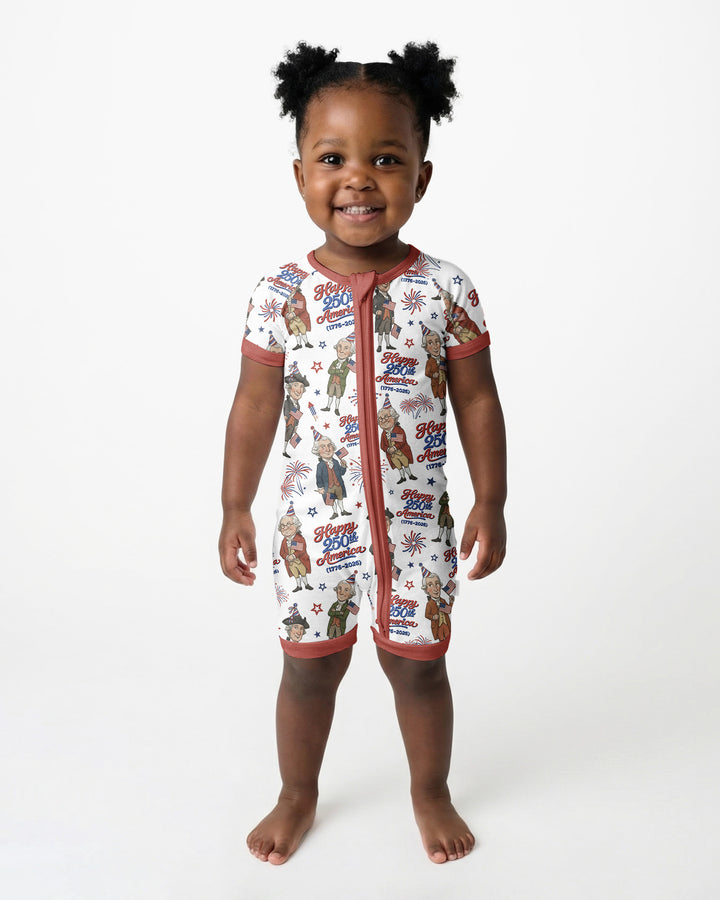 Party Like It's 1776 Family Matching Bamboo Shorty Zippy
