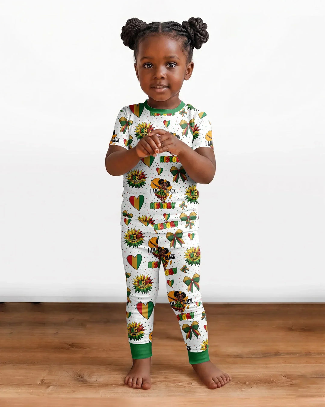 Zweiteiliges, kurzärmliges Pyjama-Set mit Marienkäfern
