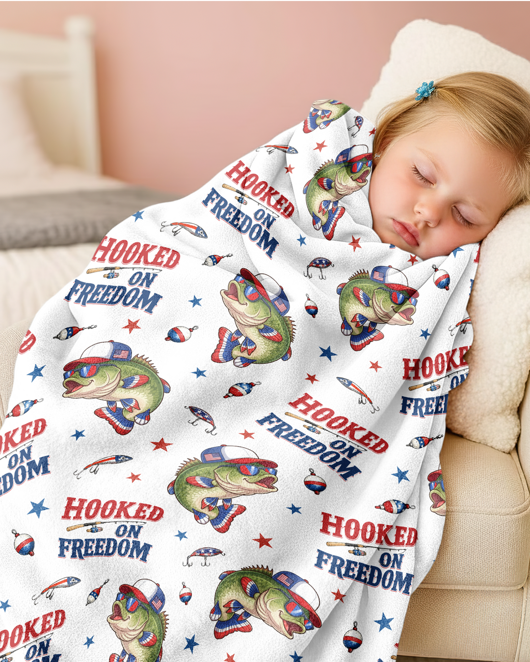 Hooked On Freedom Bamboo Blanket