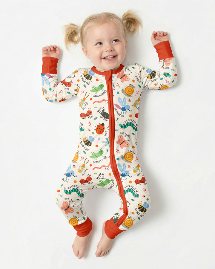 Bug Field Guide Bamboo Convertible Zippy