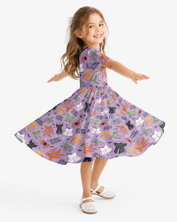 Spooky Bows Spooky Season Bamboo Twirl Dress