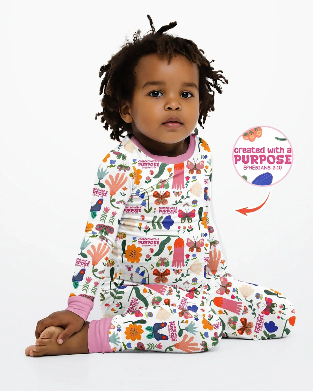 Created With A Purpose Bamboo Two Piece Long Sleeve Pajama Set