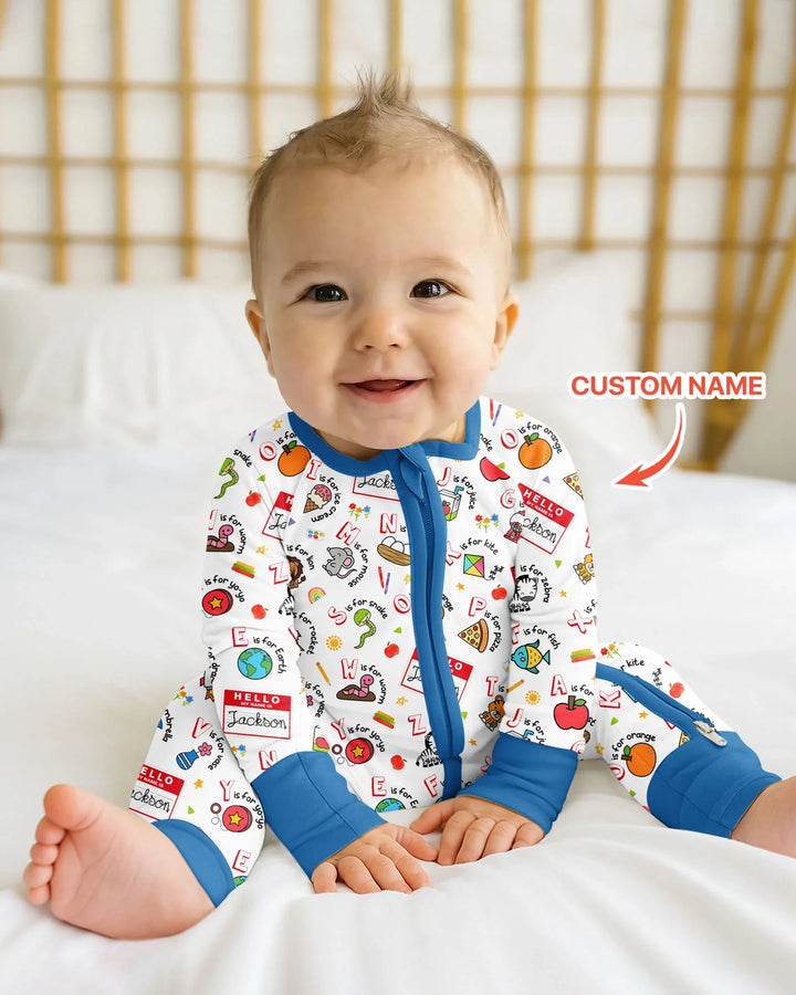 Gerippte Babykleidung mit individuellem Foto - Weich &amp; Skizzenhaft