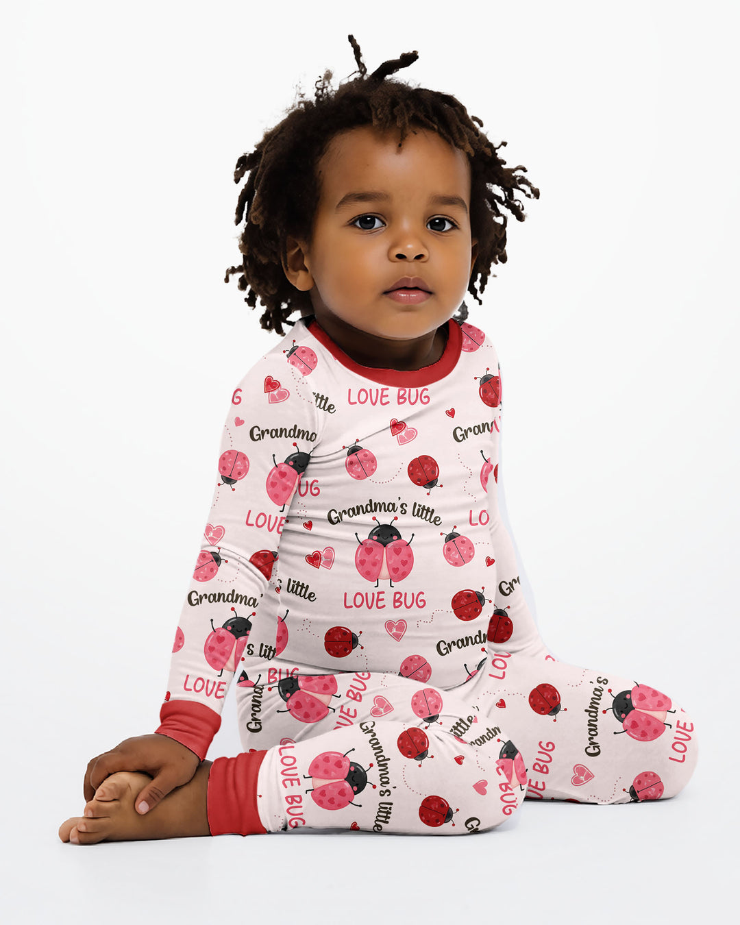 Grandma's Little Love Bug Bamboo Two Piece Long Sleeve Pajama Set