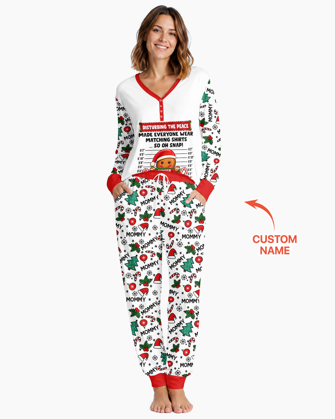 Funny Christmas Family Matching Bamboo Women Pajama Set