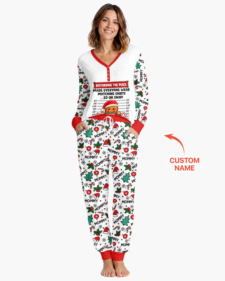 Funny Christmas Family Matching Bamboo Women Pajama Set