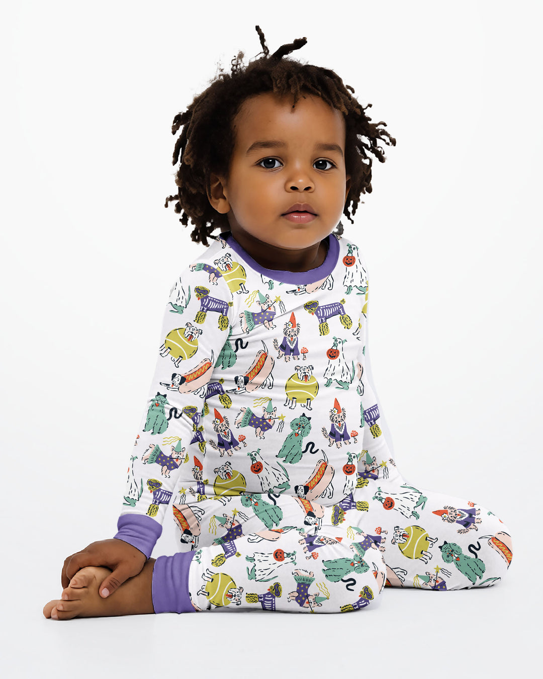 Bark-O-Ween Bamboo Two Piece Long Sleeve Pajama Set