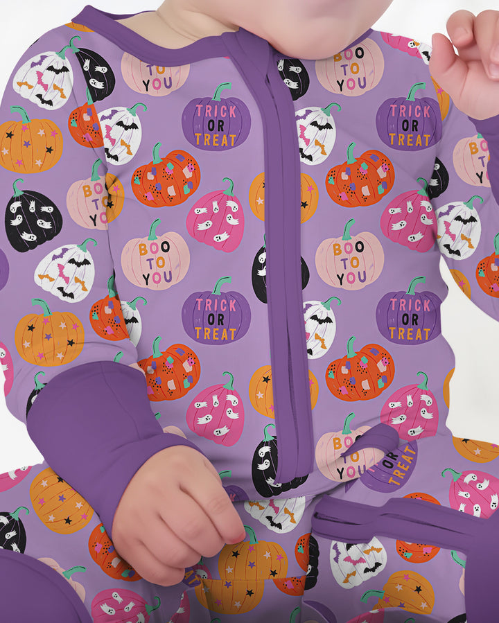 Boo Pumpkin Season Bamboo Convertible Zippy